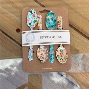 Floral Kids Spoon Set - Multicolor